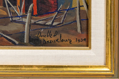 Double D Ranch, Painting, dated 1934