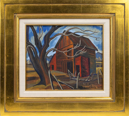 Double D Ranch, Painting, dated 1934