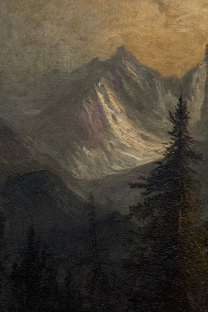 Untitled (Mountain Landscape with Waterfall), Painting