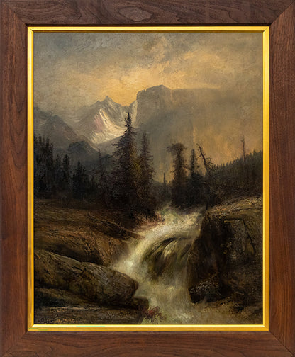 Untitled (Mountain Landscape with Waterfall), Painting