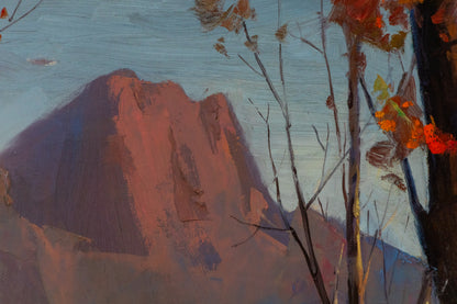 Mountain Landscape with Two Horses and Riders, Painting