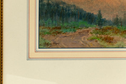Untitled ( Mountain Landscape with Road), Painting