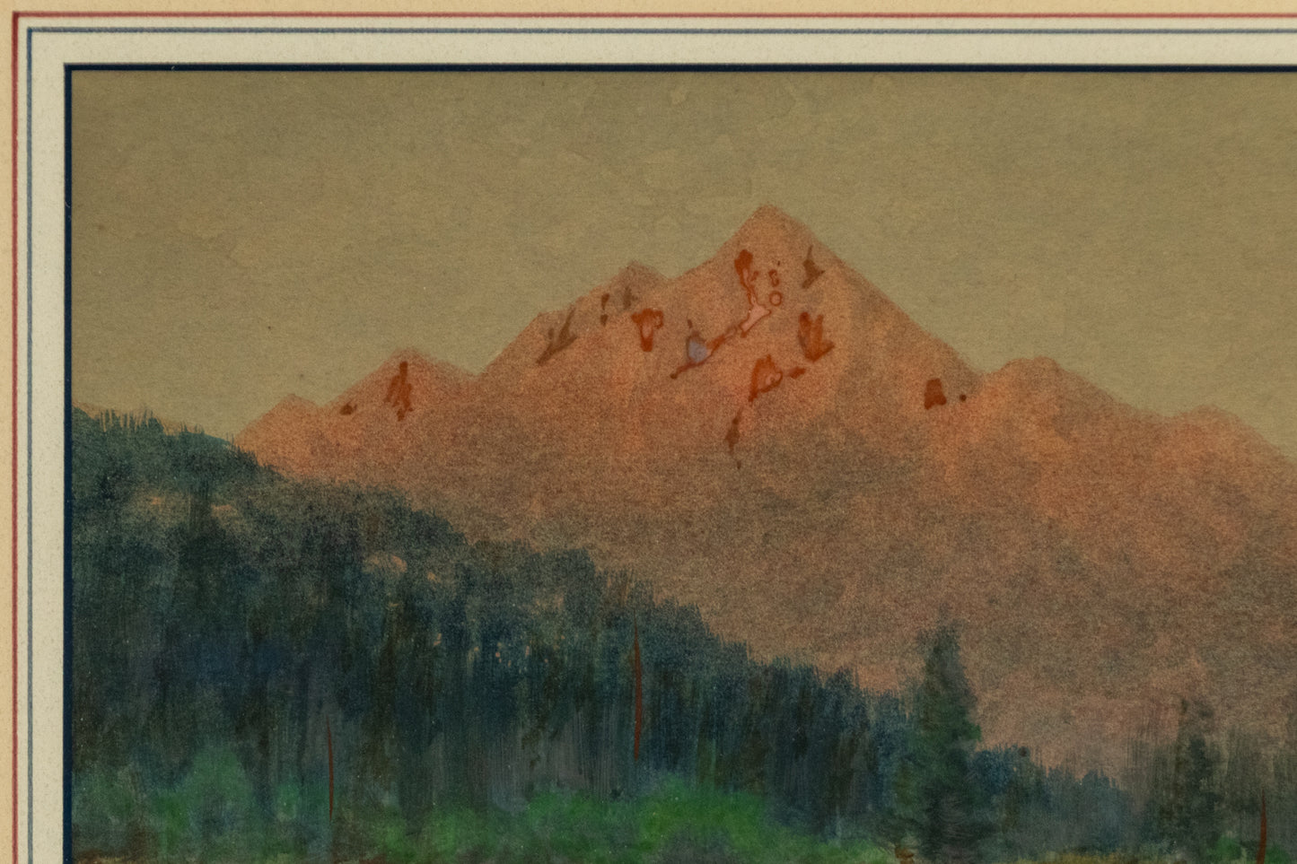 Untitled ( Mountain Landscape with Road), Painting