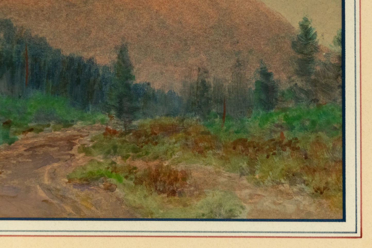 Untitled ( Mountain Landscape with Road), Painting