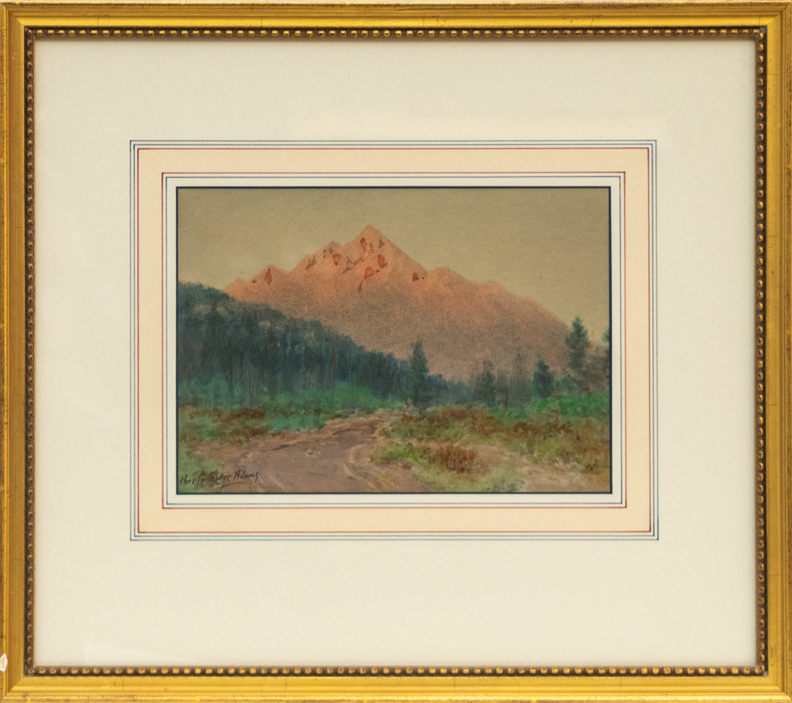 Untitled ( Mountain Landscape with Road), Painting
