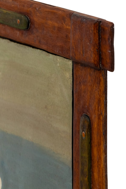 Ex-Voto; Giving Thanks for Saving her Son, Retablo, dated 1866