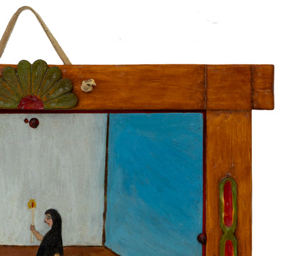 Ex-Voto; Giving Thanks for Surviving Terrible Fevers, Retablo, circa 1878
