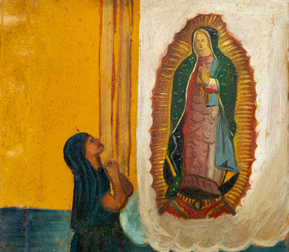 Ex-Voto; Giving Thanks to Our Lady of Guadalupe, Retablo, dated 1927