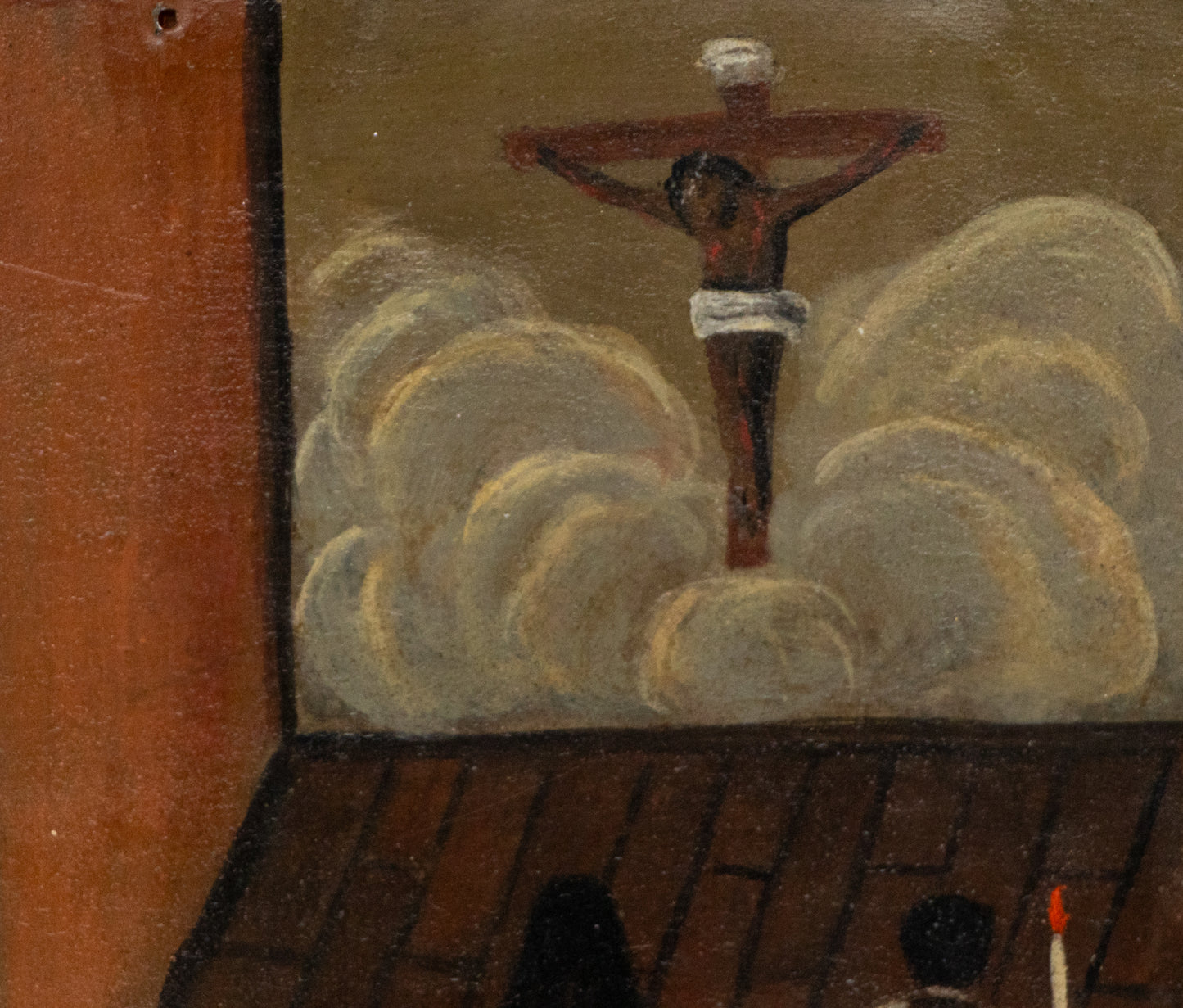 Ex-Voto: Giving Thanks for the Recovery of a Daughter, Retablo, dated 1895