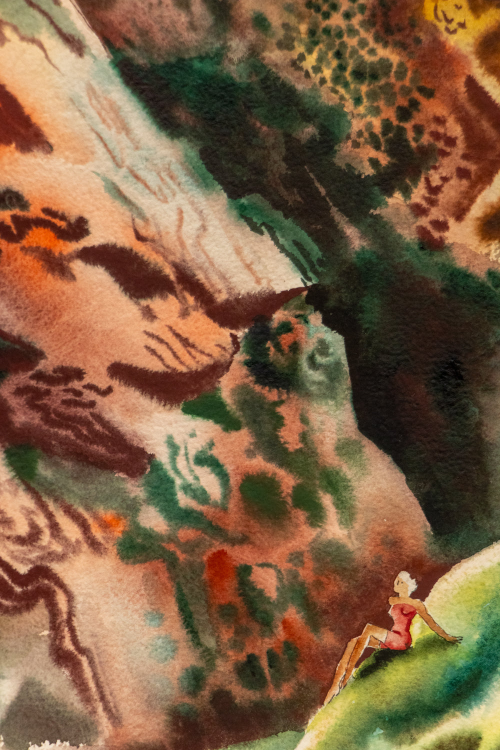 Tourists, Painting, dated 1942