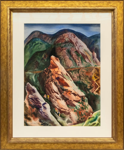 Tourists, Painting, dated 1942