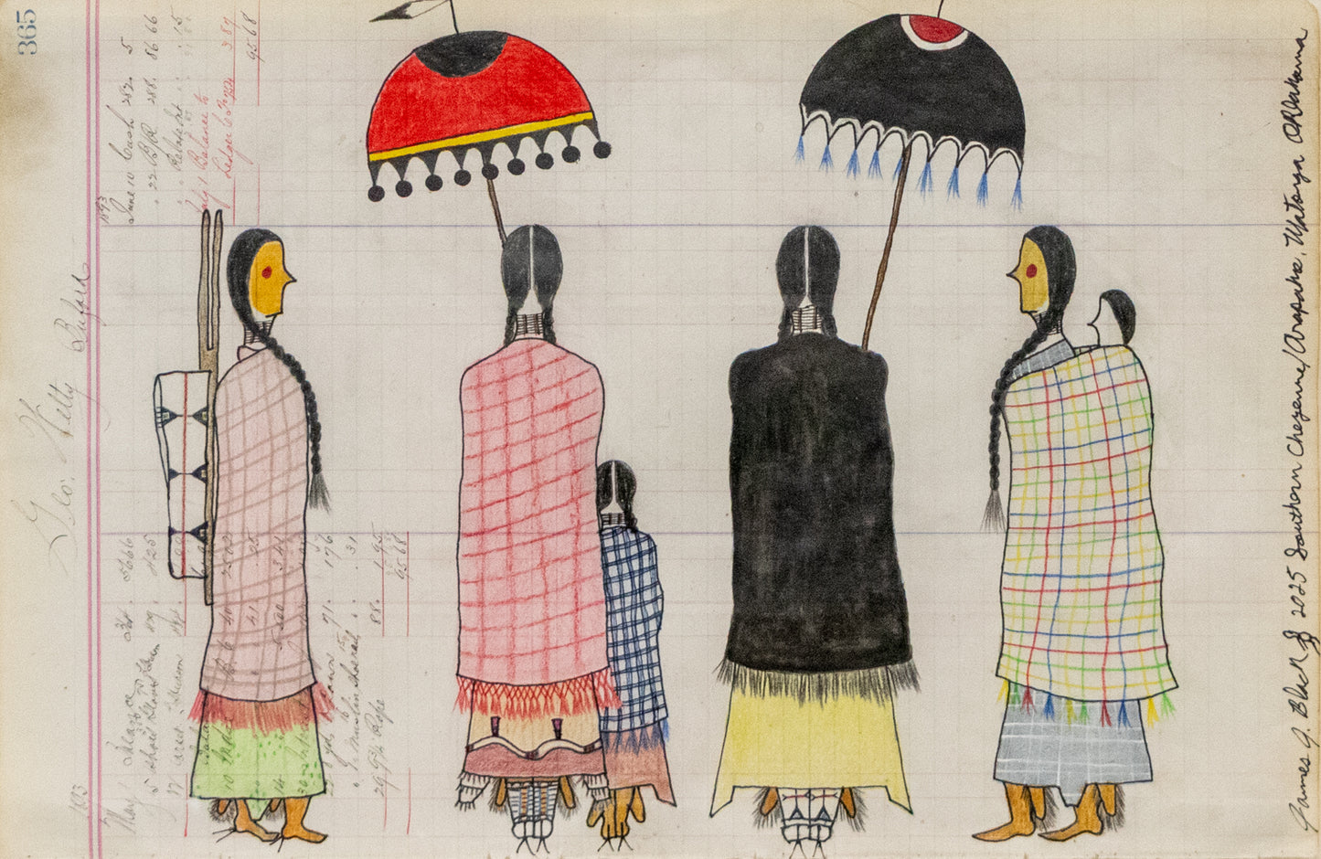 James Black (20th-21st century) artwork for sale. Three Sisters of the Elk Scraper Society (Cheyenne), dated 2025