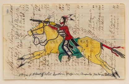 Warrior on Horseback with Rifle, dated 2025