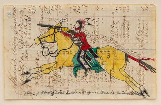 James Black (20th-21st century) artwork for sale. Warrior on Horseback with Rifle, dated 2025