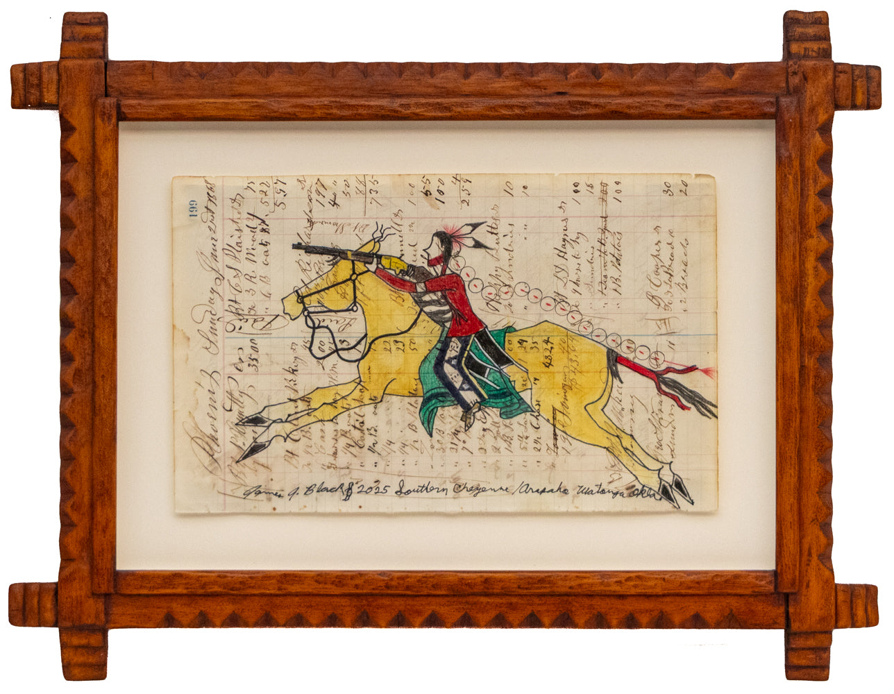 Warrior on Horseback with Rifle, dated 2025