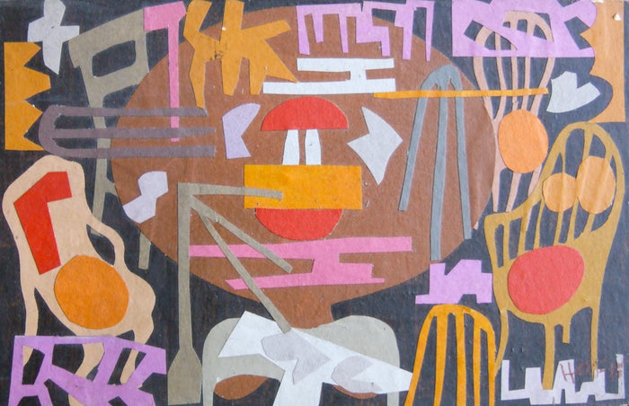 Chairs & Table, Painting