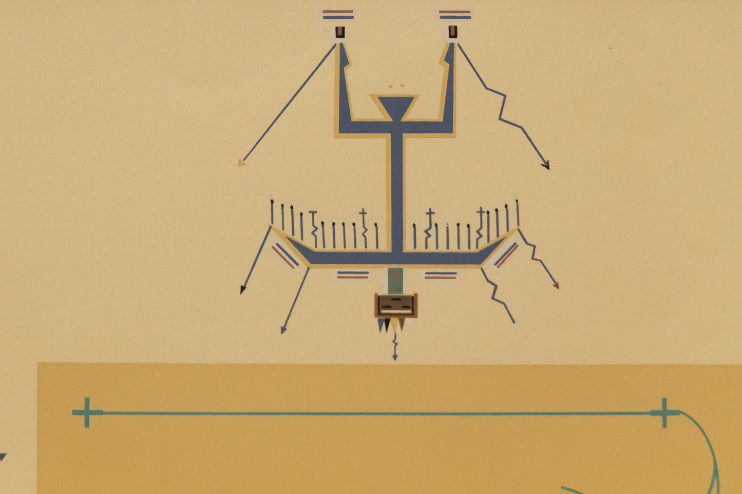 Where The Two Came To Their Father (XVII), Print, circa 1943