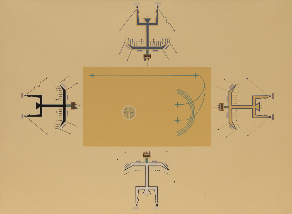 Where The Two Came To Their Father (XVII), Print, circa 1943