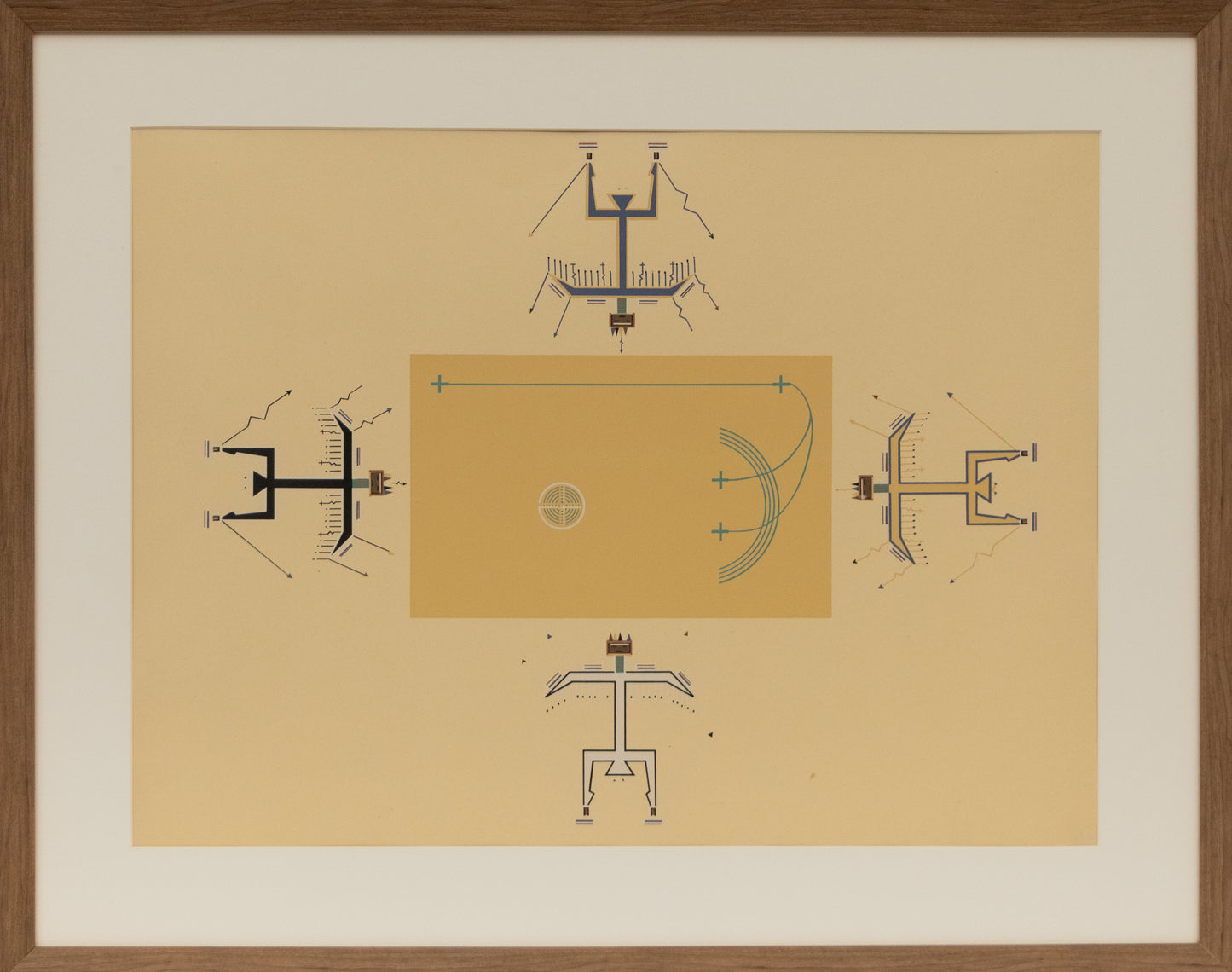 Where The Two Came To Their Father (XVII), Print, circa 1943