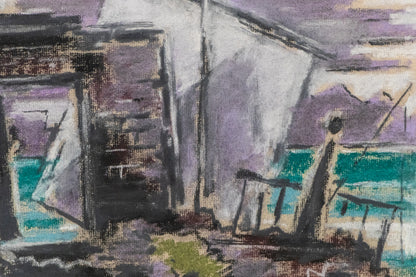 Untitled (Semi-Abstract Coastal Landscape), Painting
