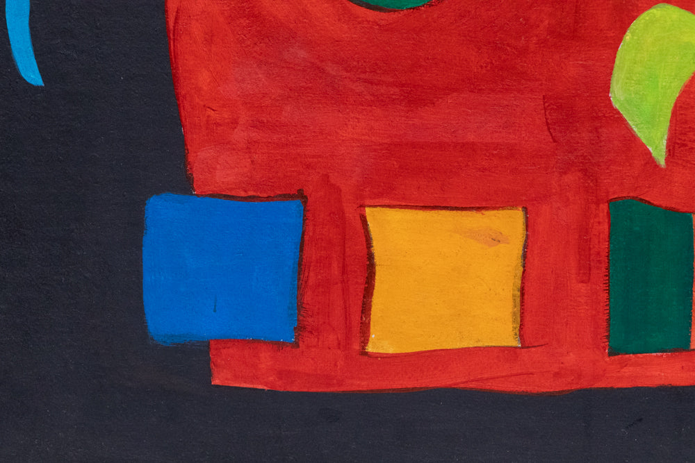 Untitled (Abstract in Primary Colors), Painting, dated 1978