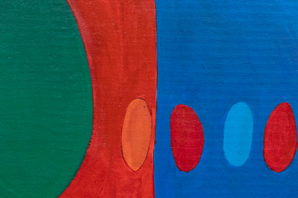 Untitled (Abstract in Primary Colors), Painting, dated 1978