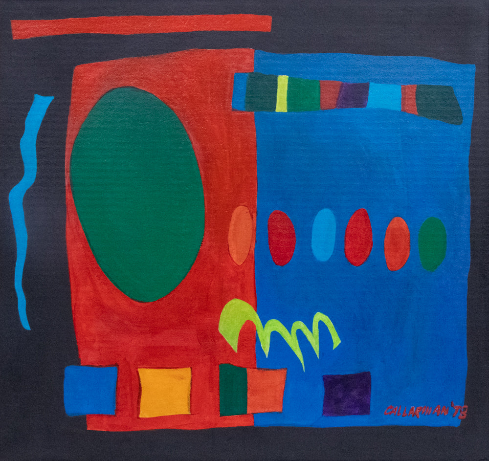 Untitled (Abstract in Primary Colors), Painting, dated 1978