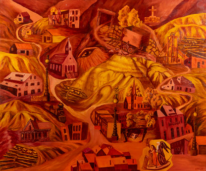 Untitled (Central City, Colorado), Painting, circa 1930-1950