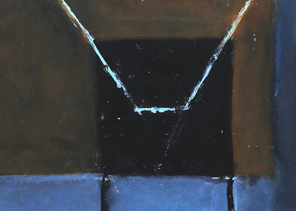 Untitled (Abstract in Blue, Brown, and Gray), Painting, dated 1963