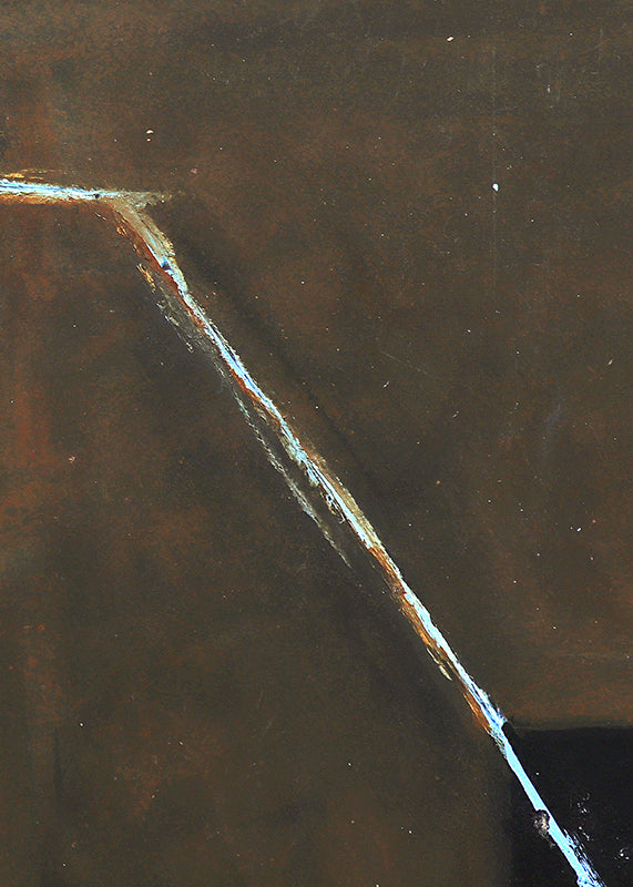 Untitled (Abstract in Blue, Brown, and Gray), Painting, dated 1963