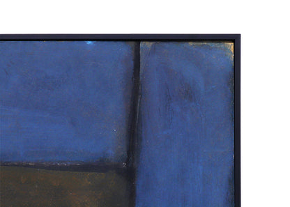 Untitled (Abstract in Blue, Brown, and Gray), Painting, dated 1963