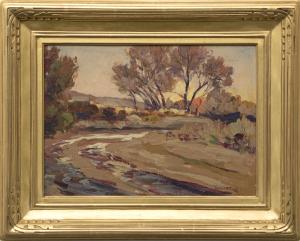 Fremont Ellis, "Rio, Pecos, New Mexico", oil, c. 1930 painting for purchase sale consignment auction denver colorado art gallery museum
