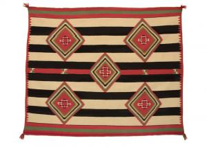 Chief's Blanket, Navajo, circa 1890 germantown wool 19th century Native American Indian antique vintage art for sale purchase auction consign denver colorado art gallery museum