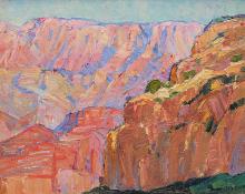 Nellie Augusta Knopf, "Hopi Point, Grand Canyon, Arizona", oil, c. 1925