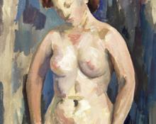 Frances Marian Cronk, "Untitled (Nude)", mixed media, 1932