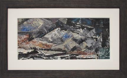 Charles Ragland Bunnell, "Untitled (Colorado Mountains)", oil, 1955 abstract colorado springs painting fine art for sale purchase buy sell auction consign denver colorado art gallery museum              