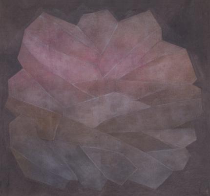 Margo Hoff, "Crystal, Series #3 Rose", mixed media, circa 1960 painting fine art for sale purchase buy sell auction consign denver colorado art gallery museum