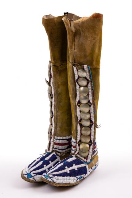 Southern Plains Beaded High Top Moccasins David Cook Galleries