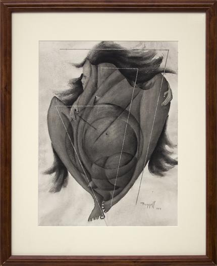 Charles Ragland Bunnell, "Birth", watercolor on paper, 1944 painting fine art for sale purchase buy sell auction consign denver colorado art gallery museum 