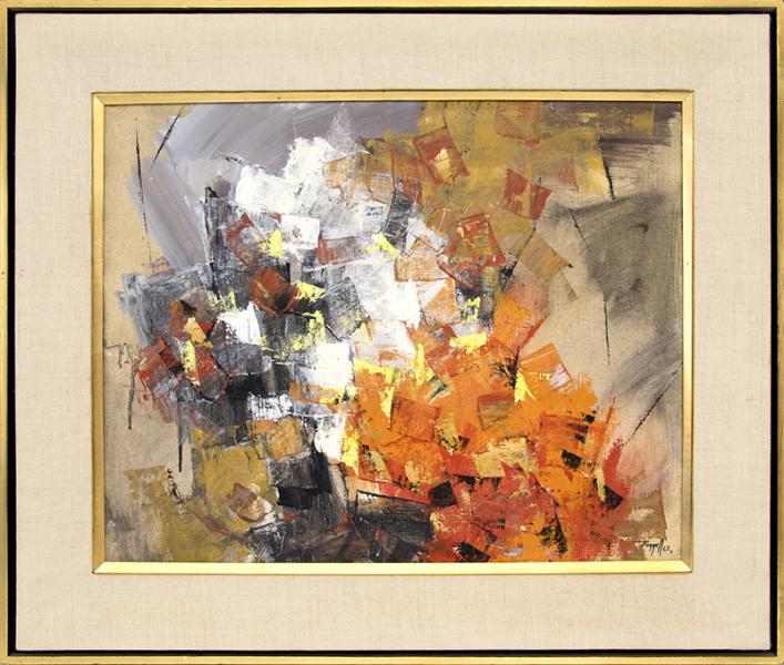 charles bunnell oil painting for sale, abstract