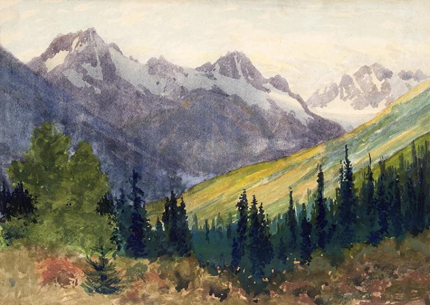 Charles Partridge Adams, Colorado Mountain Landscape painting